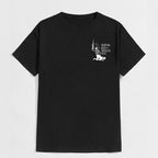 SHOOTING GUNS AND SPREADING BUNS Skull with Sexy Lady Print T-shirt