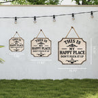 ⚡Last Day 49% OFF-Vintage Statement Metal Sign, "This Is My Happy Place Don't It up"