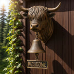 🔥Last Day 49% OFF - Highland Cow Welcome Bell