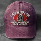 Skull Middle Finger Fuck Cap-I Am Who I Am