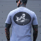 Nun Smoking Dark Style Black Print T-shirt