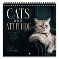 Cats With Attitude 2027 Wall Calendar