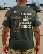 Veteran By Duty All Over Print T-Shirt