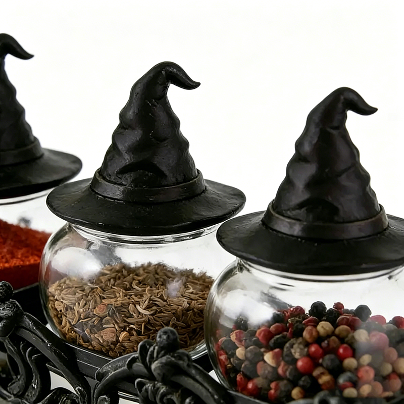 Handmade Wizard Frog Spice Jar