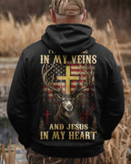 I've Got Hunting In My Veins And Jesus In My Heart All Over Print T-Shirt