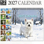 🐶 2027 West Highland White Terrier Calendar – 12 Months of Charming Dog Portraits & Happy Moments