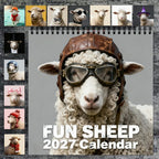 🐑 2027 Funny Sheep Calendar – 12 Months of Playful Farmyard Charm🔥
