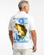 I've Got Fishing In My Veins And Jesus In My Heart All Over Print T-Shirt
