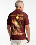 I've Got Fishing In My Veins And Jesus In My Heart All Over Print T-Shirt