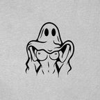 Naughty Ghost Sexy Boobs Graphic Print T-Shirt