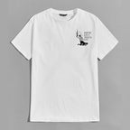 SHOOTING GUNS AND SPREADING BUNS Skull with Sexy Lady Print T-shirt