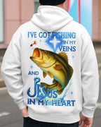 I've Got Fishing In My Veins And Jesus In My Heart All Over Print T-Shirt