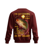 I've Got Fishing In My Veins And Jesus In My Heart All Over Print T-Shirt