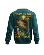I've Got Fishing In My Veins And Jesus In My Heart All Over Print T-Shirt