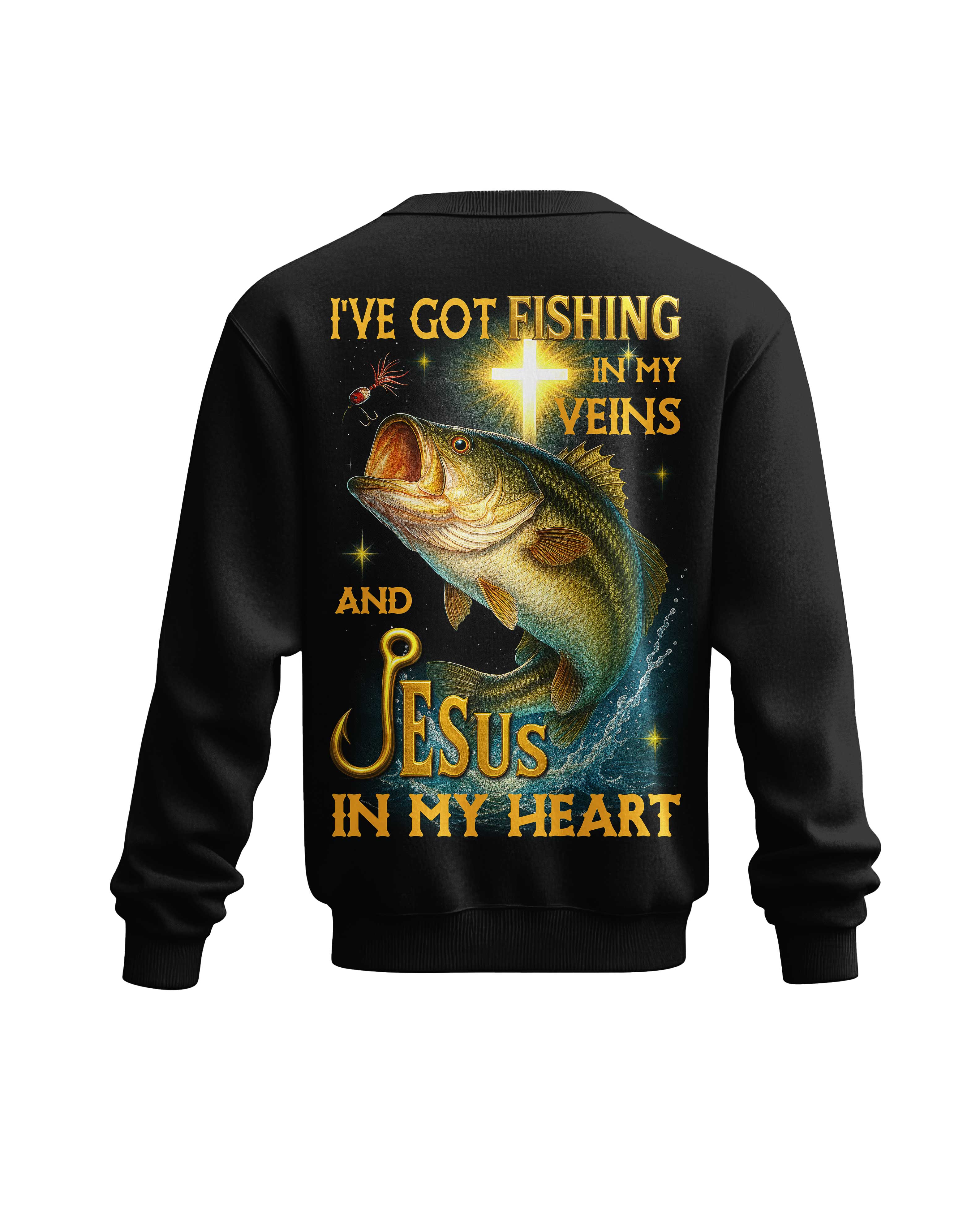 I've Got Fishing In My Veins And Jesus In My Heart All Over Print T-Shirt