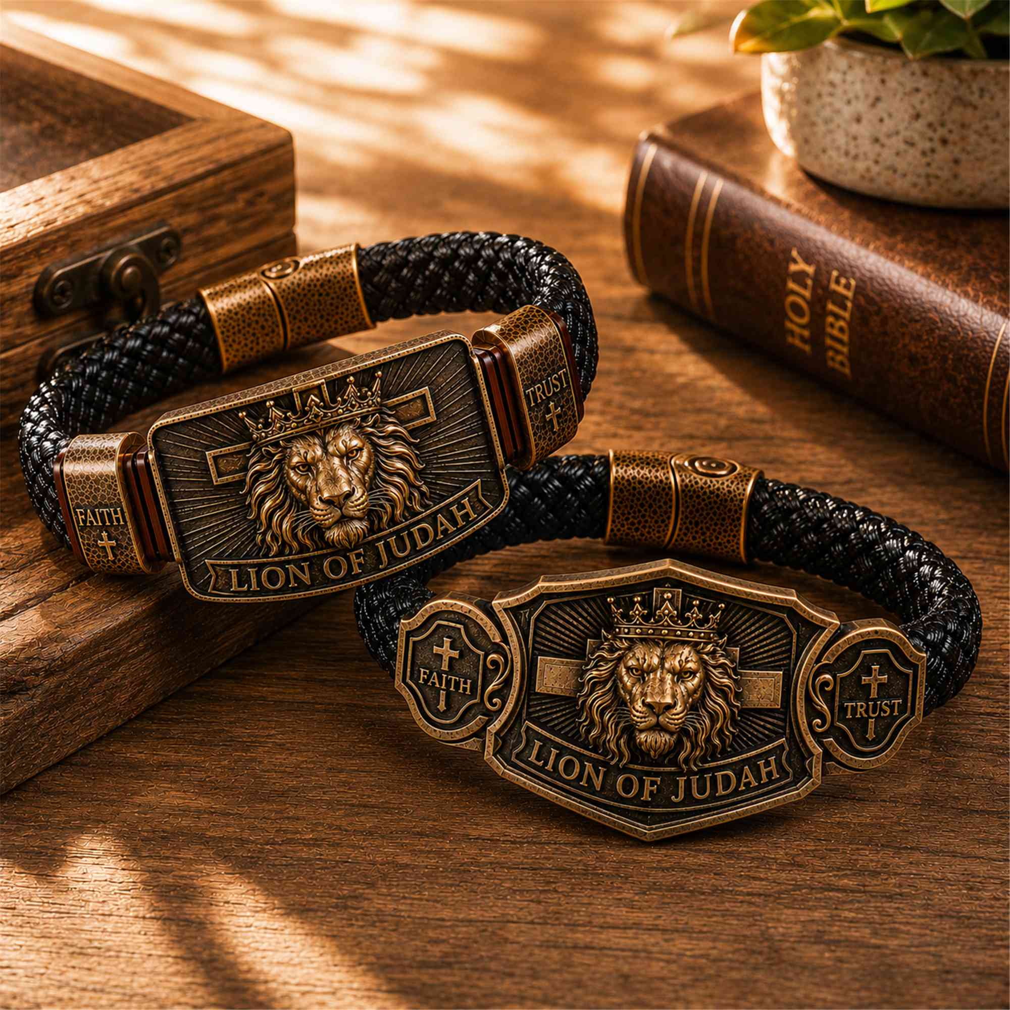 "Lion of Judah" Men's Christian Bracelet