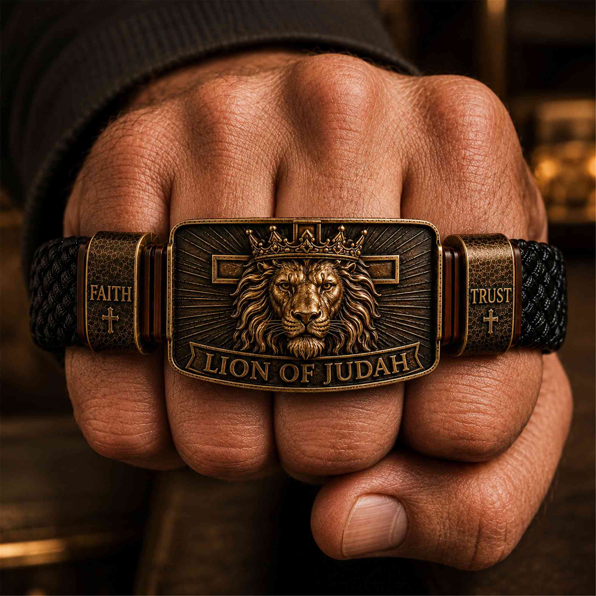"Lion of Judah" Men's Christian Bracelet