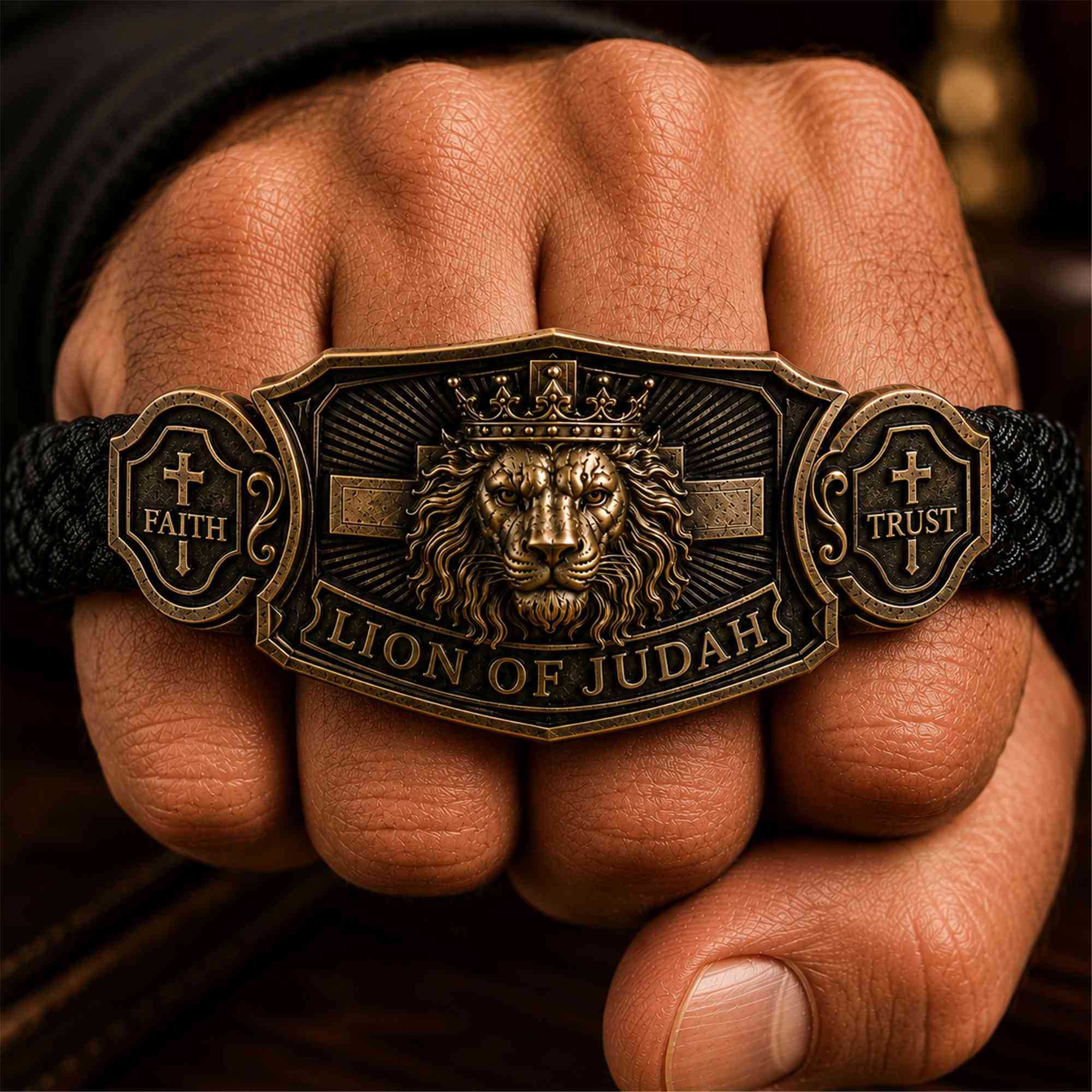 "Lion of Judah" Men's Christian Bracelet