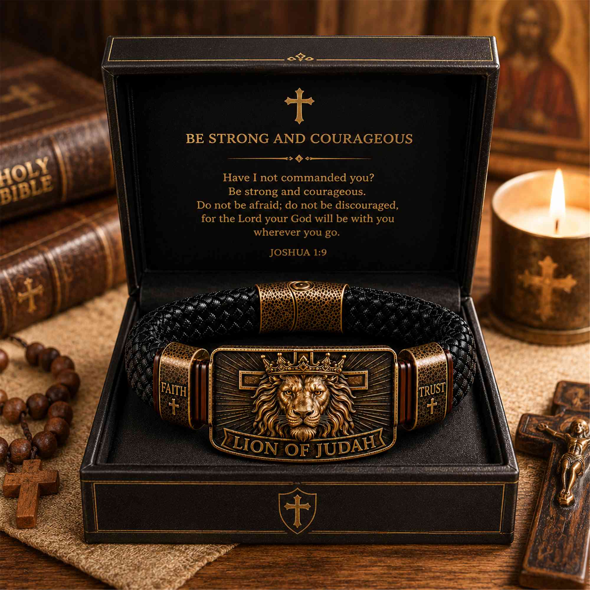 "Lion of Judah" Men's Christian Bracelet