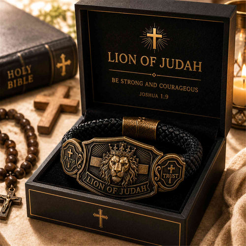 "Lion of Judah" Men's Christian Bracelet