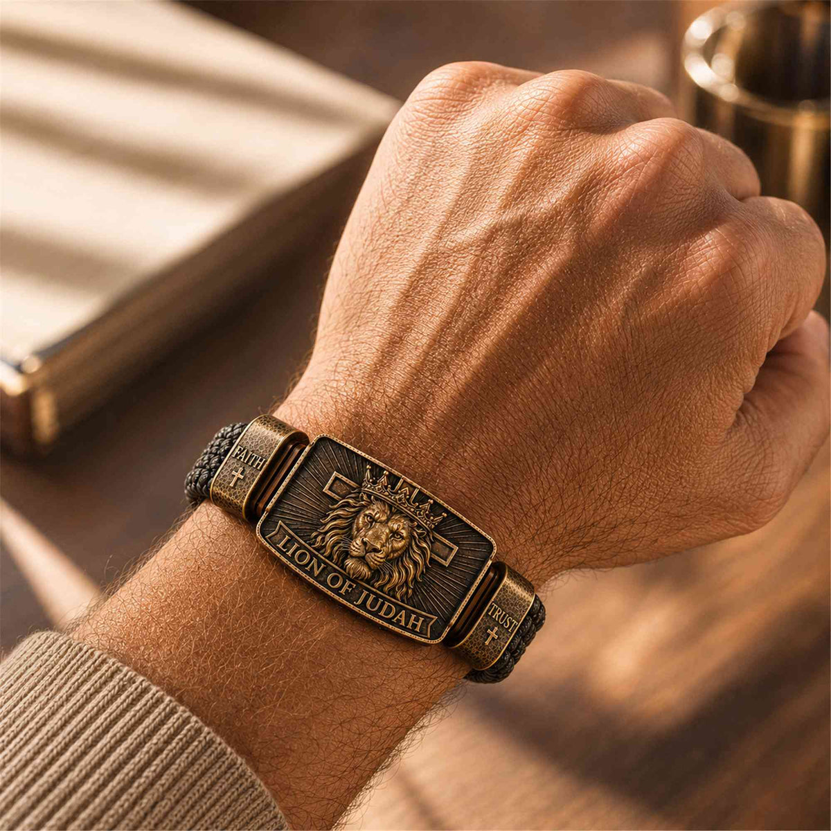"Lion of Judah" Men's Christian Bracelet