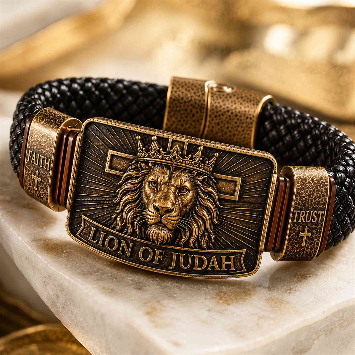 "Lion of Judah" Men's Christian Bracelet