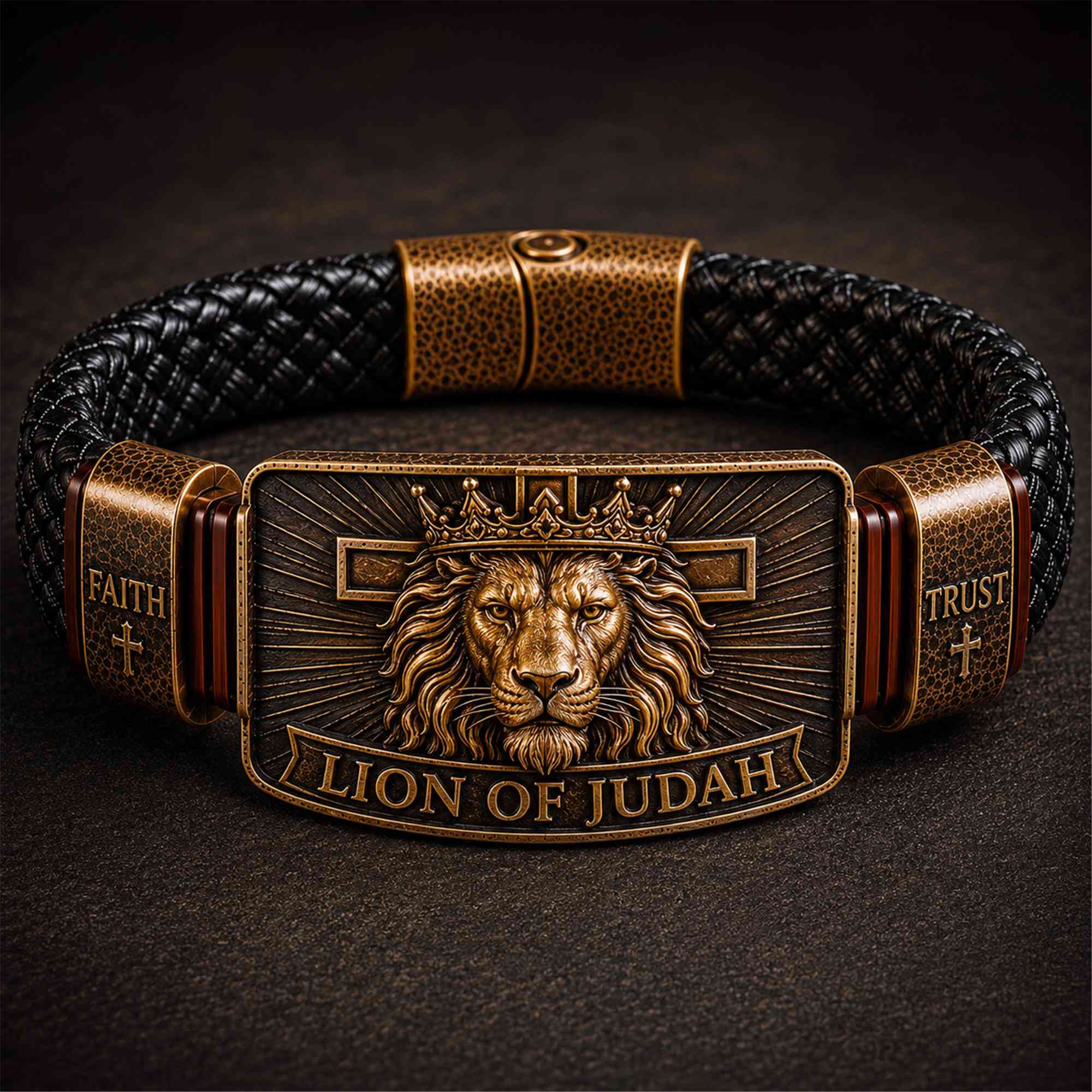"Lion of Judah" Men's Christian Bracelet