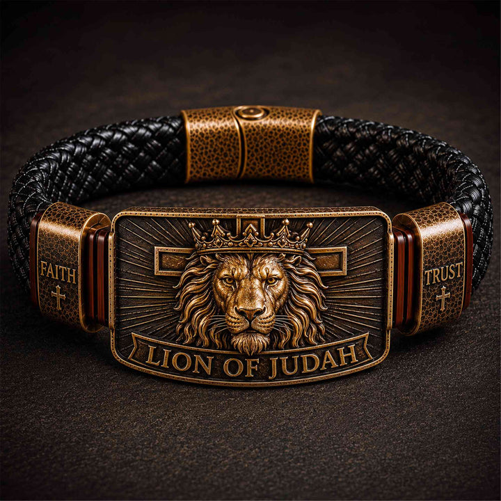 "Lion of Judah" Men's Christian Bracelet
