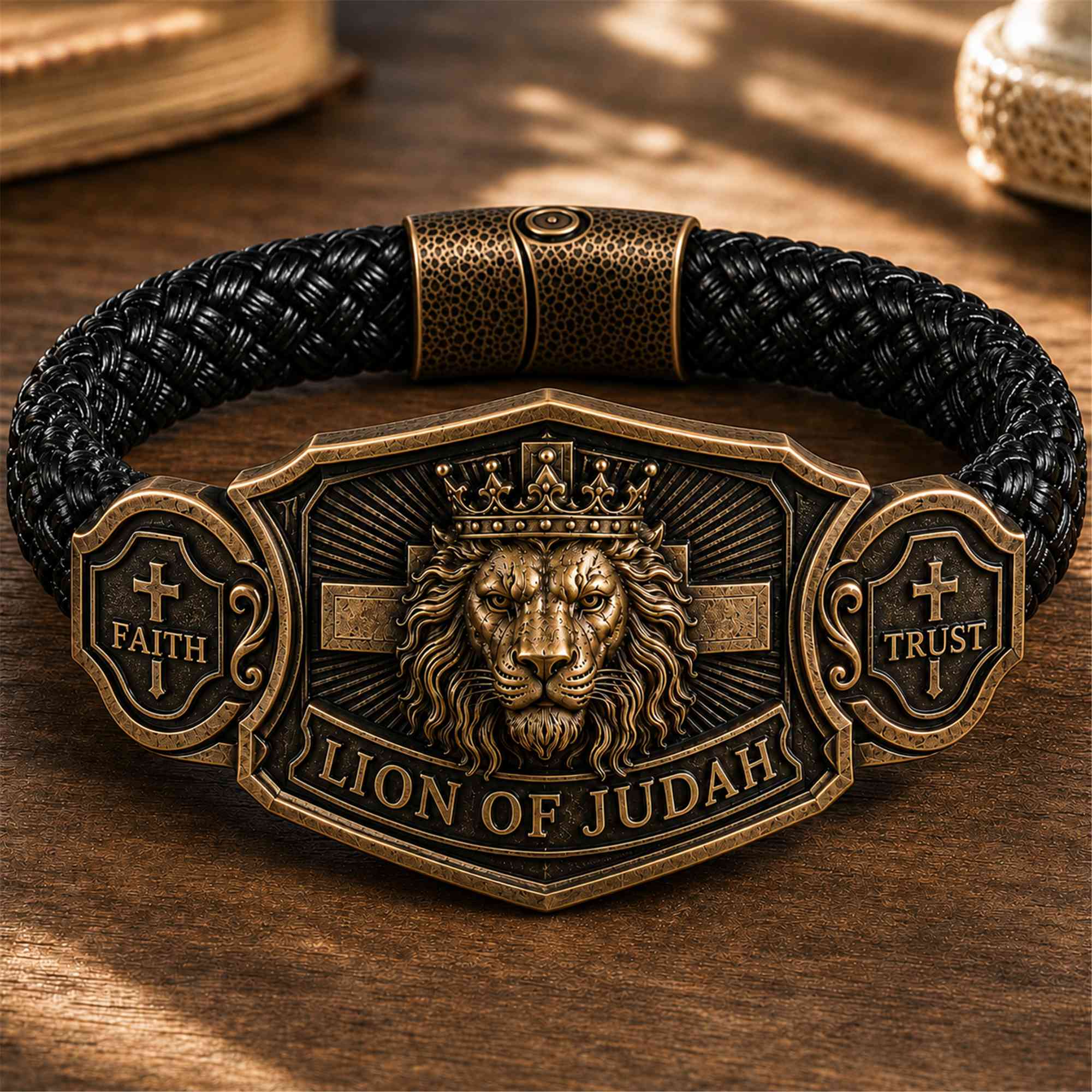 "Lion of Judah" Men's Christian Bracelet