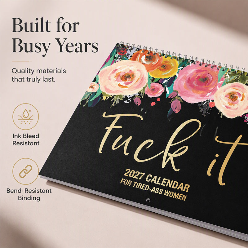 2027 Funny Swear Word "Fuck It" Calendar