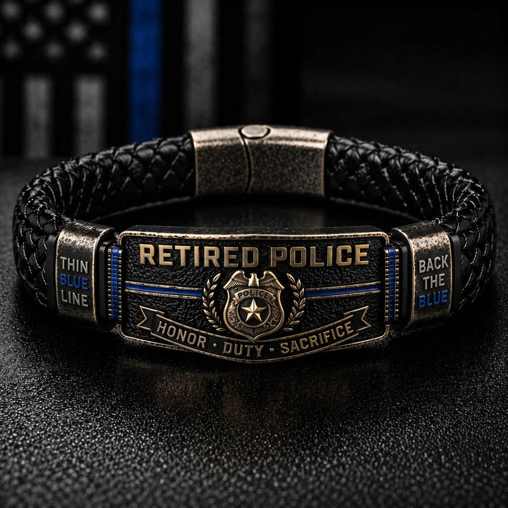 🎁 The Ultimate Father's Day Tribute: Heavy-Duty Police Brotherhood Bracelet — Wear Your Honor Proudly