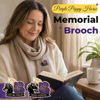 🌺🐎 Bold & Symbolic — Purple Poppy Horse Memorial Brooch