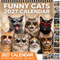 Funny Cats 2027 Calendar – 12 Months of Cat-titude & Laughs