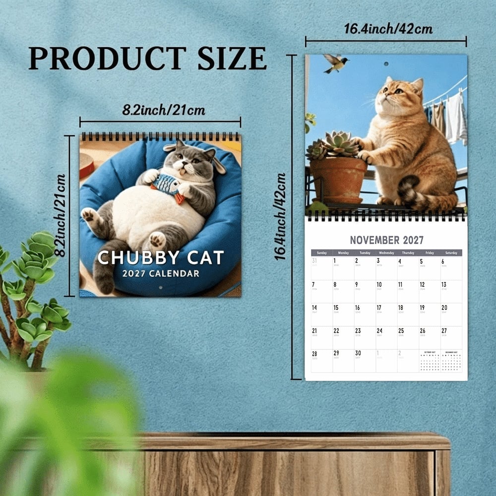 🐈2027 Chubby Cat Calendar