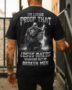 Jesus Makes Warriors Out Of Broken Men T-Shirt
