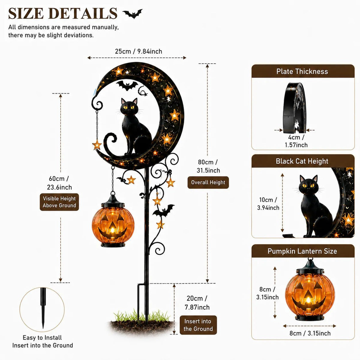 🎉Handmade Halloween Garden Stake Light