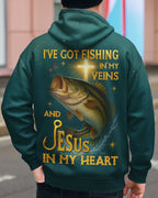 I've Got Fishing In My Veins And Jesus In My Heart All Over Print T-Shirt