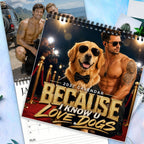 2027 Muscular Men & Beloved Dogs Wall Calendar