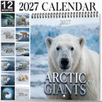 🐻‍❄️2027 Polar Bear Calendar - 12 Months of Majestic Polar Bear Portraits & Wild Arctic Moments