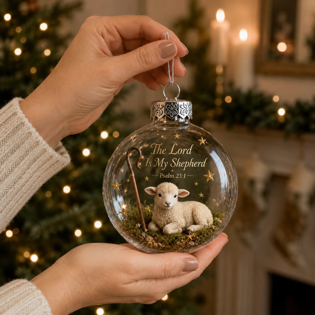 ✨ Psalms Scripture Christmas Ornament
