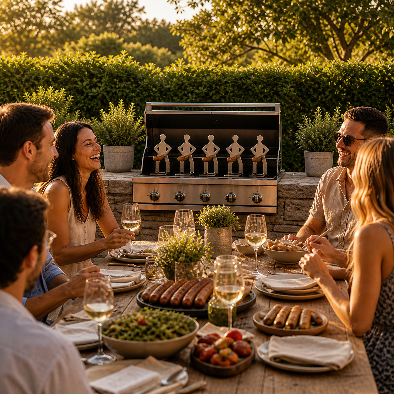 Fun BBQ Sausage Holder