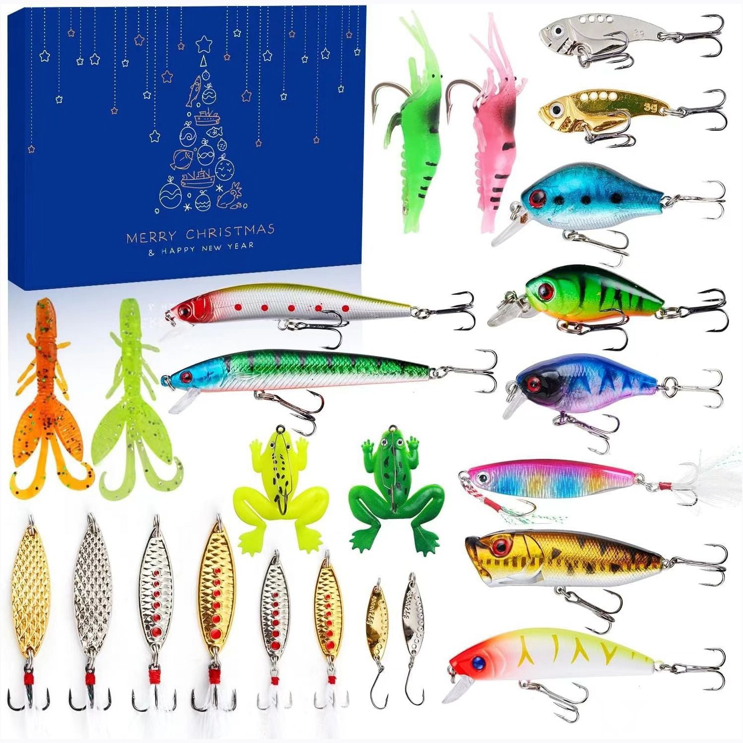 ⏳ Last day! 49% OFF – 🎣🎄 Christmas Fishing Lures Advent Calendar – Limited Release