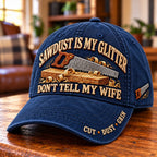 🪵 Sawdust Is My Glitter – Funny Woodworker Baseball Cap
