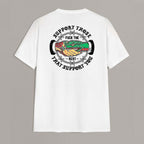 SUPPORT THOSE THAT SUPPORT YOU Snake Graphic Print T-shirt
