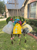 🐦Hand-Painted Ceramic Bird wind Chimes