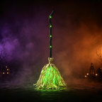 Dancing Magic Witch Broom Lantern