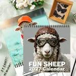 🐑 2027 Funny Sheep Calendar – 12 Months of Playful Farmyard Charm🔥