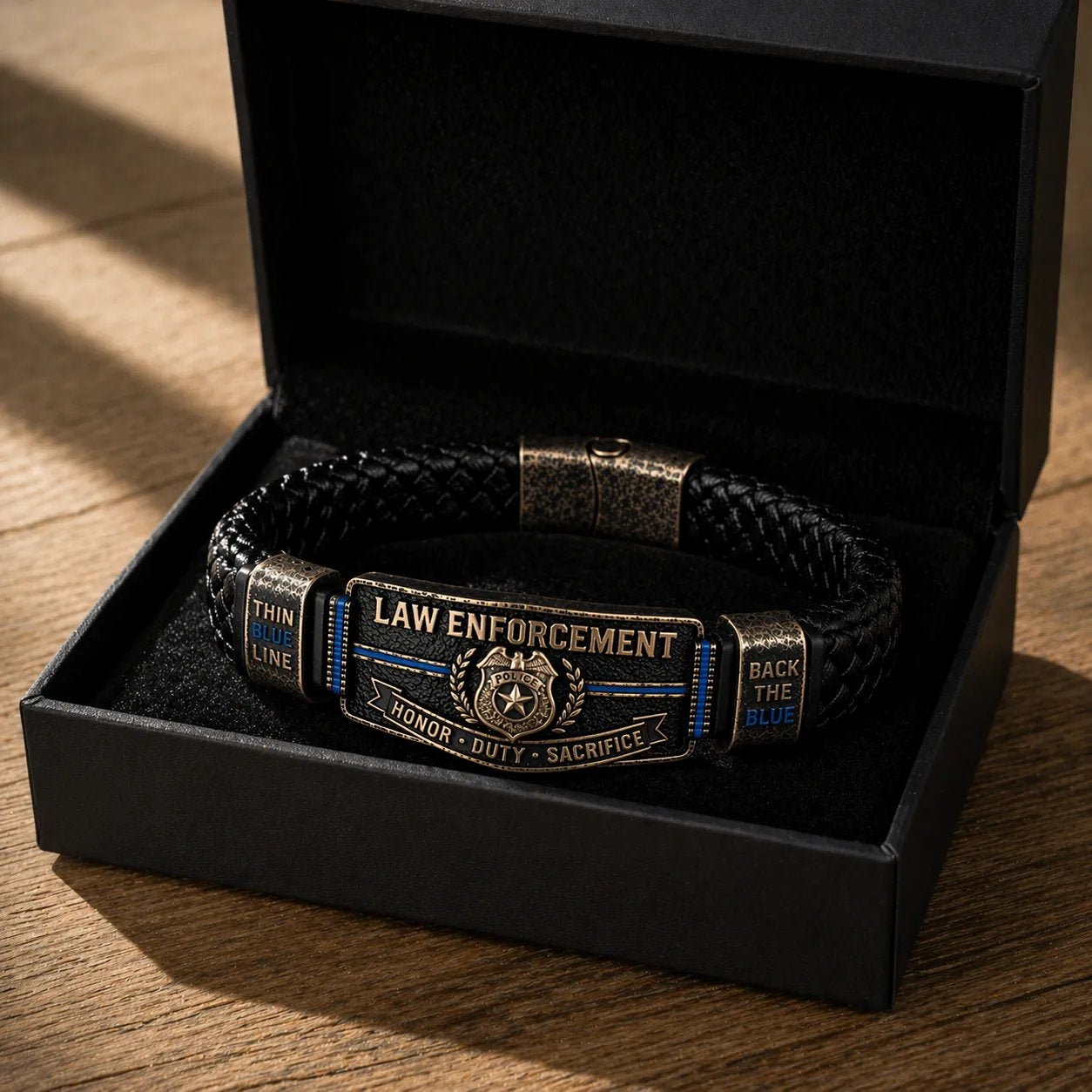 🎁 The Ultimate Father's Day Tribute: Heavy-Duty Police Brotherhood Bracelet — Wear Your Honor Proudly