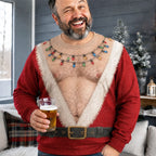 Funny Christmas Santa Shirt – Hilarious Ugly Christmas Sweater for Men