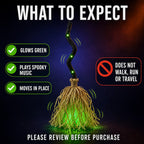 Dancing Magic Witch Broom Lantern